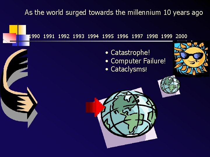 As the world surged towards the millennium 10 years ago 1990 1991 1992 1993