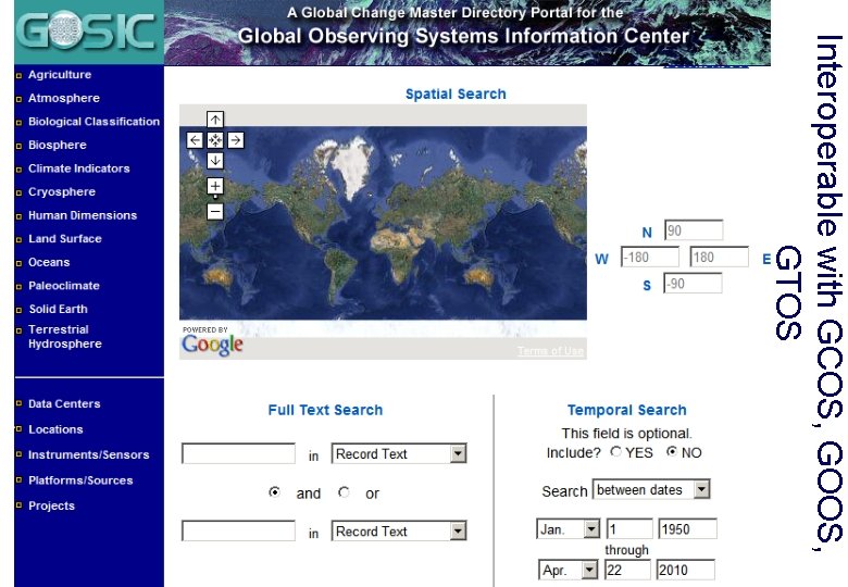 Interoperable with GCOS, GOOS, GTOS 21 WIS Overview 11/25/2020 
