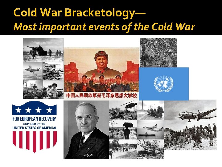 Cold War Bracketology— Most important events of the Cold War 