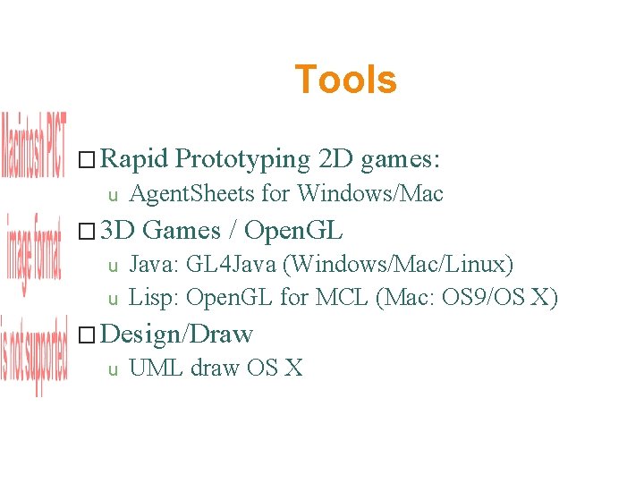 Tools � Rapid u Agent. Sheets for Windows/Mac � 3 D u u Prototyping