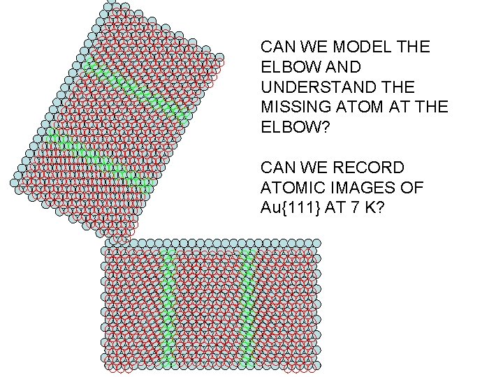 CAN WE MODEL THE ELBOW AND UNDERSTAND THE MISSING ATOM AT THE ELBOW? CAN