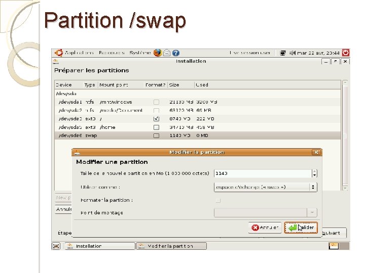 Partition /swap 