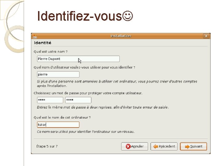 Identifiez-vous 