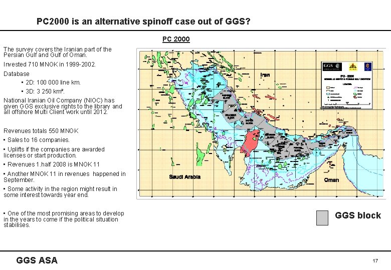 PC 2000 is an alternative spinoff case out of GGS? PC 2000 The survey