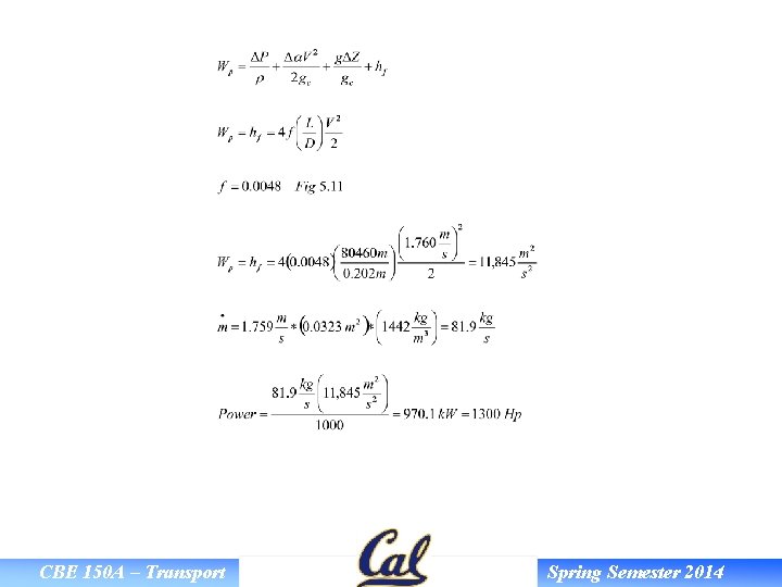 CBE 150 A – Transport Spring Semester 2014 