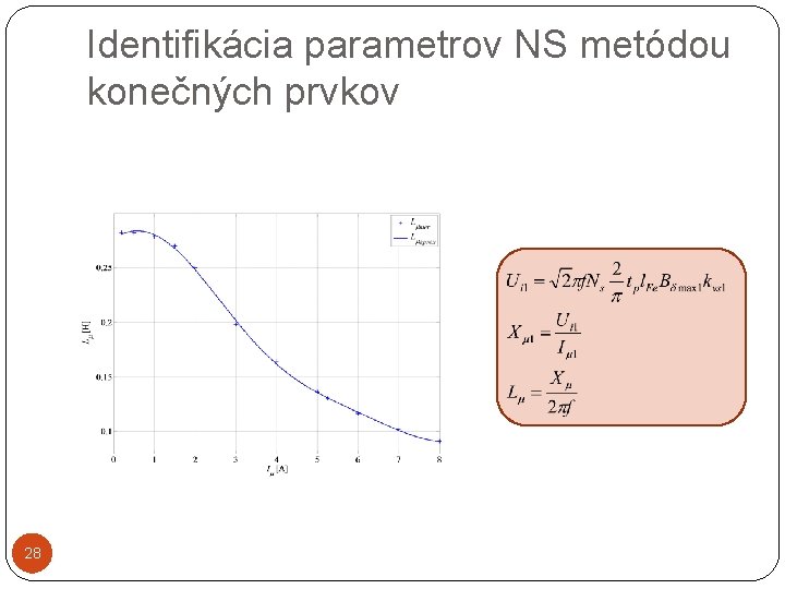 Identifikácia parametrov NS metódou konečných prvkov 28 