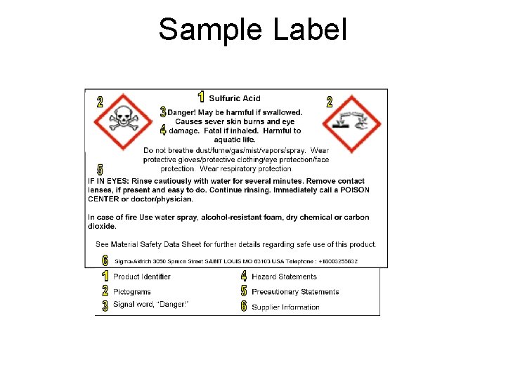 Sample Label 