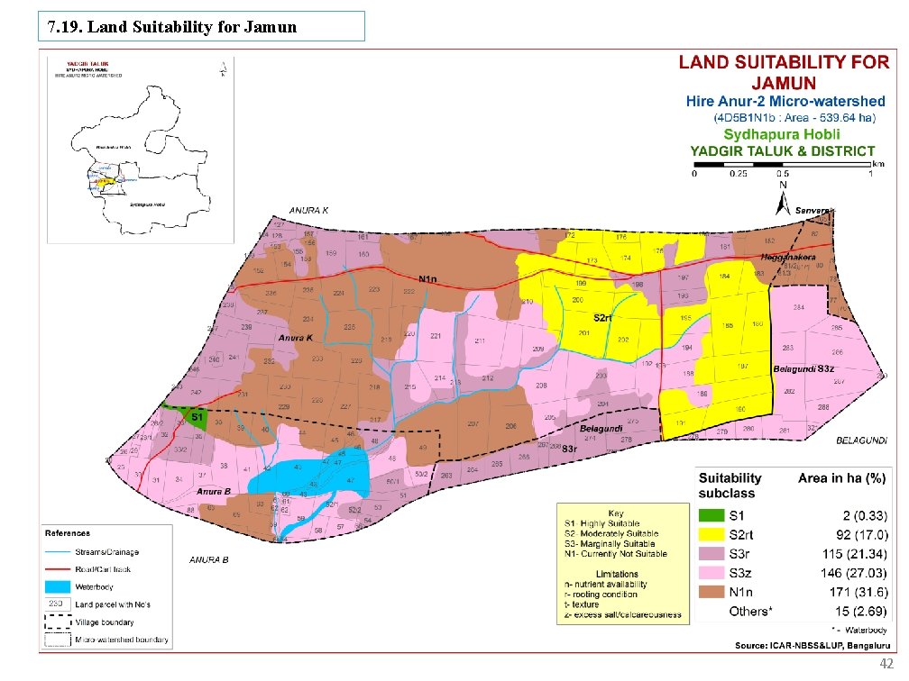 7. 19. Land Suitability for Jamun 42 