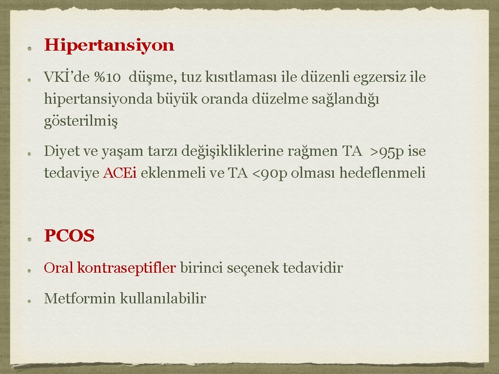 Hipertansiyon VKİ’de %10 düşme, tuz kısıtlaması ile düzenli egzersiz ile hipertansiyonda büyük oranda düzelme