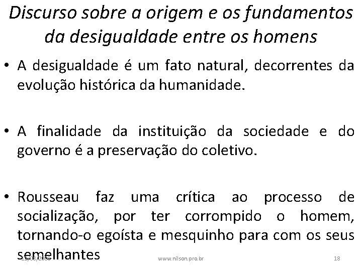 Discurso sobre a origem e os fundamentos da desigualdade entre os homens • A