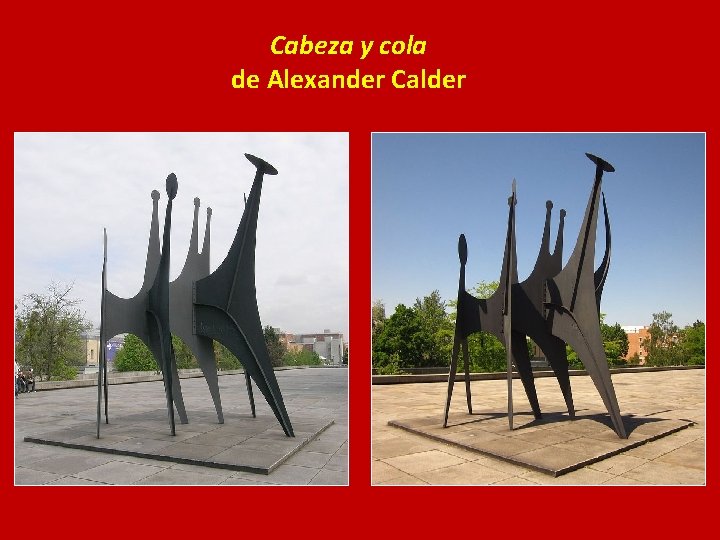 Cabeza y cola de Alexander Calder 