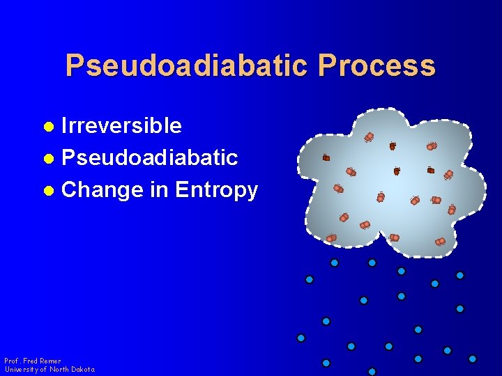 Pseudoadiabatic Process Irreversible l Pseudoadiabatic l Change in Entropy l Prof. Fred Remer University