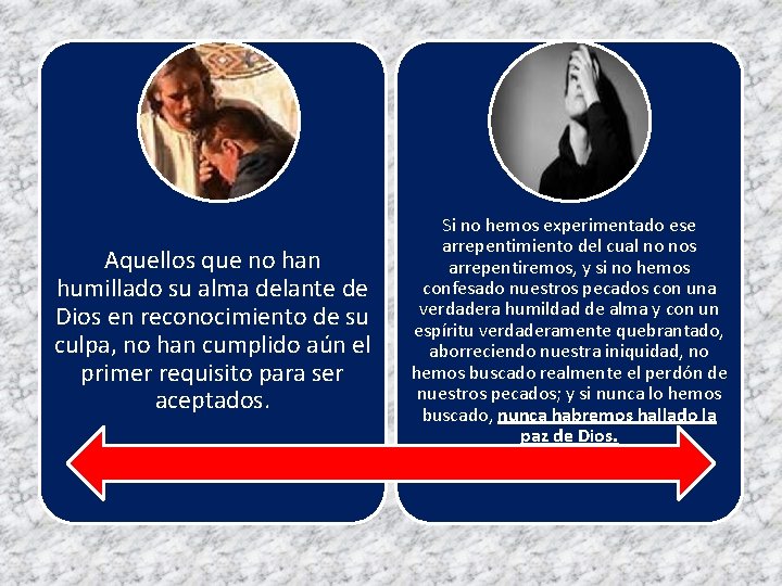 Aquellos que no han humillado su alma delante de Dios en reconocimiento de su