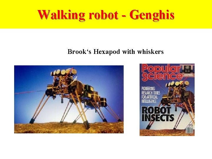 Walking robot - Genghis Brook‘s Hexapod with whiskers 