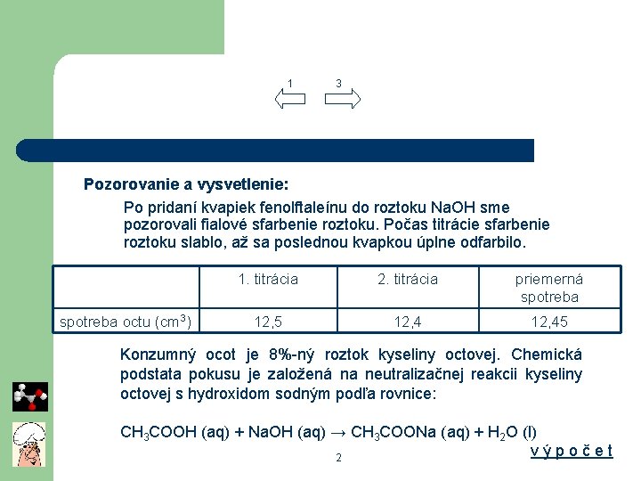 1 3 Pozorovanie a vysvetlenie: Po pridaní kvapiek fenolftaleínu do roztoku Na. OH sme