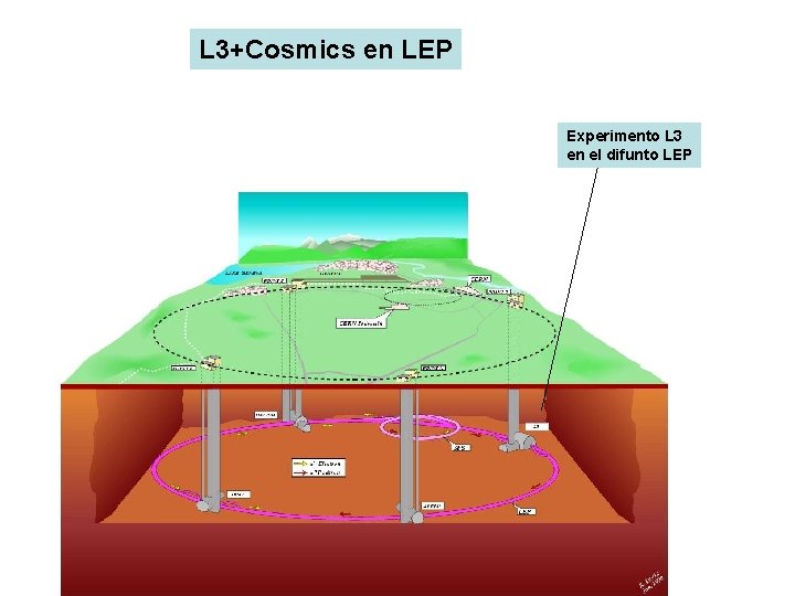 L 3+Cosmics en LEP Experimento L 3 en el difunto LEP 