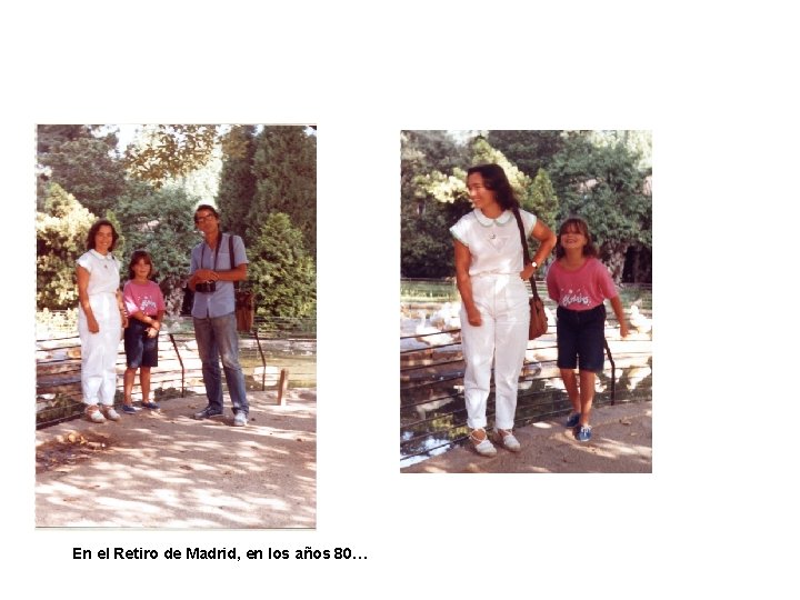 En el Retiro de Madrid, en los años 80… 