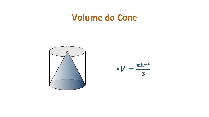 Volume do Cone • 