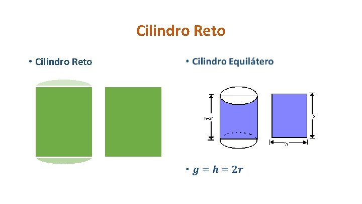 Cilindro Reto • Cilindro Reto 