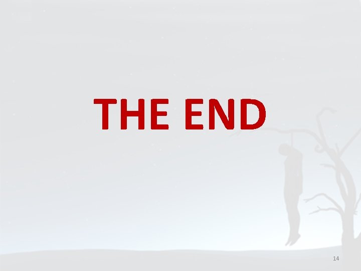 THE END 14 