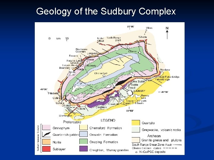 Geology of the Sudbury Complex 