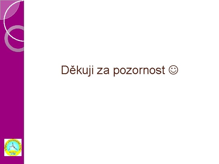 Děkuji za pozornost 