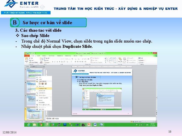 B Sơ lược cơ bản về slide 3. Các thao tac với slide v