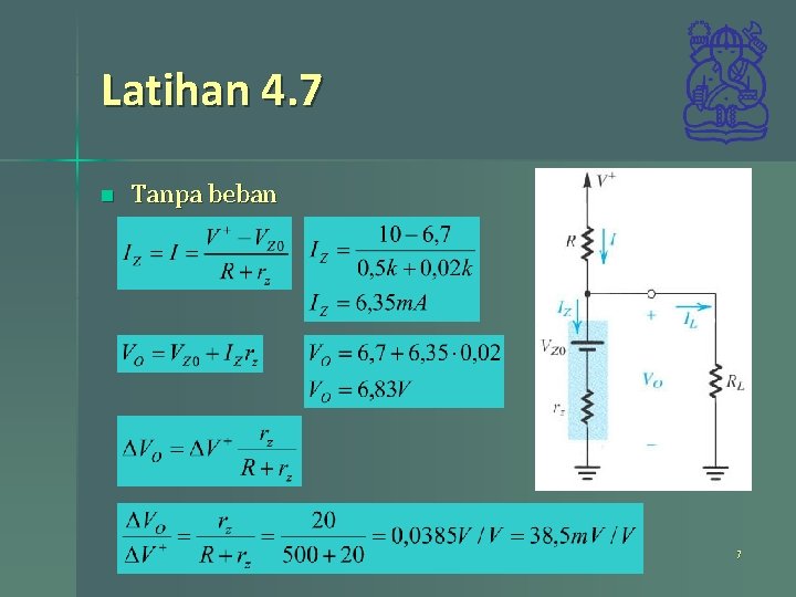 Latihan 4. 7 n Tanpa beban 7 