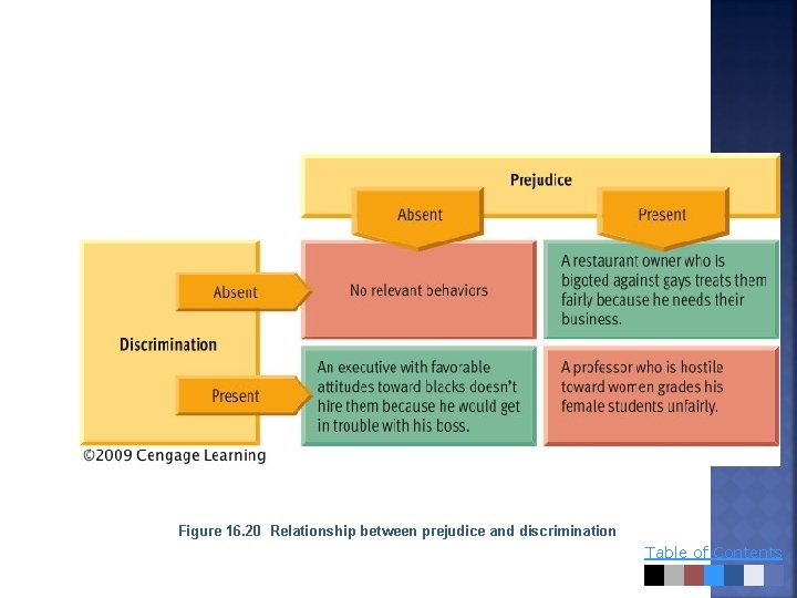 Figure 16. 20 Relationship between prejudice and discrimination Table of Contents 