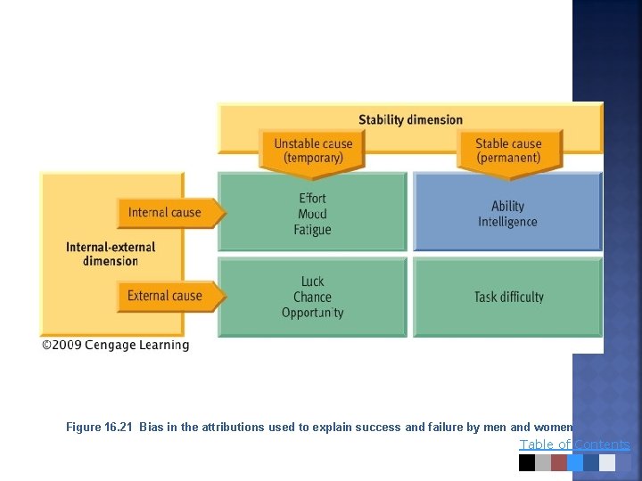 Figure 16. 21 Bias in the attributions used to explain success and failure by
