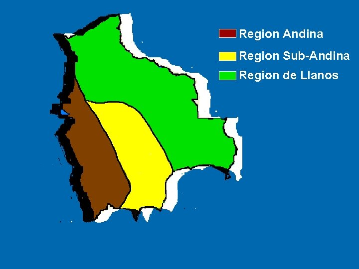 Region Andina Region Sub-Andina Region de Llanos 