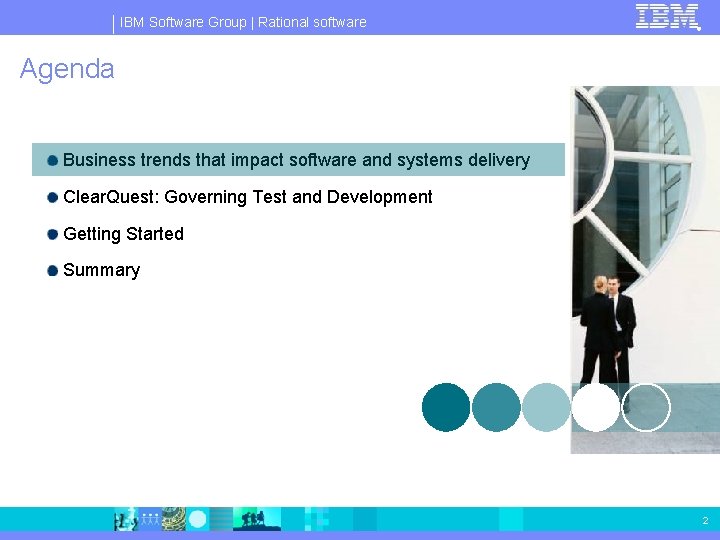 IBM Software Group | Rational software ® Agenda Business trends that impact software and
