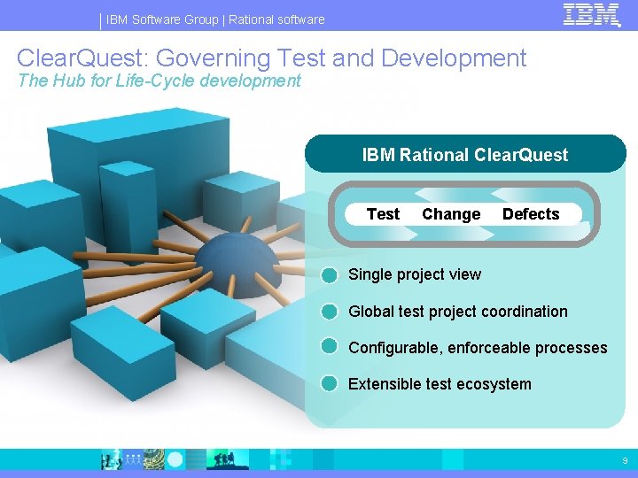 IBM Software Group | Rational software ® Clear. Quest: Governing Test and Development The