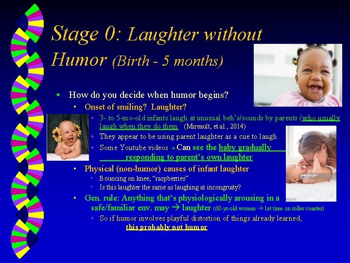 Stage 0: Laughter without Humor (Birth - 5 months) w How do you decide