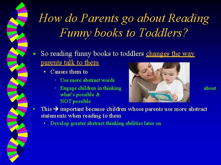 How do Parents go about Reading Funny books to Toddlers? w So reading funny