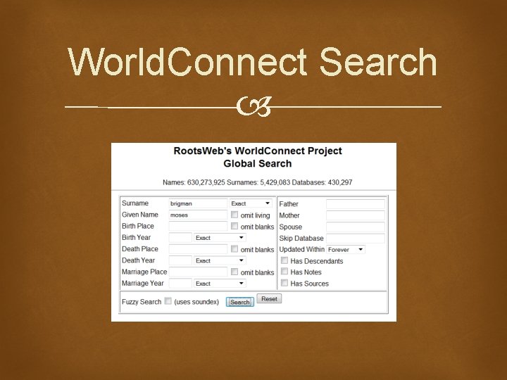 World. Connect Search 