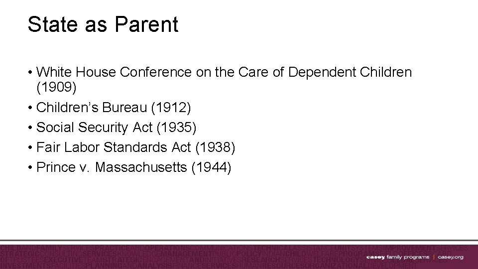 State as Parent • White House Conference on the Care of Dependent Children (1909)