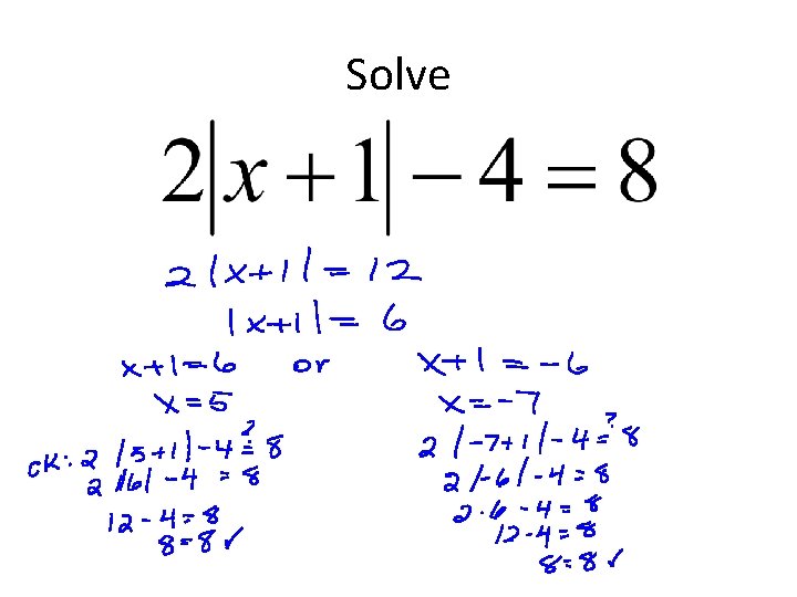 Solve Solve