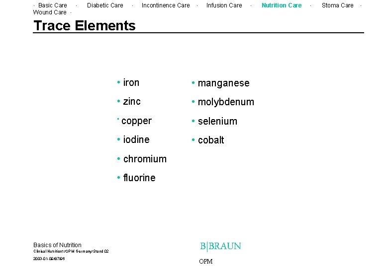 . Basic Care. Wound Care. Diabetic Care . Incontinence Care . Infusion Care .