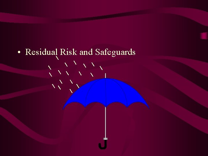  • Residual Risk and Safeguards 