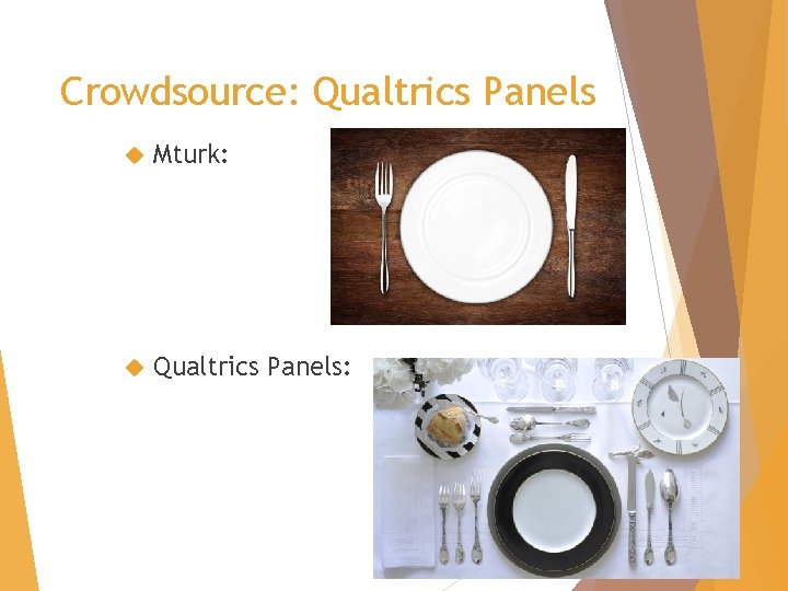 Crowdsource: Qualtrics Panels Mturk: Qualtrics Panels: 