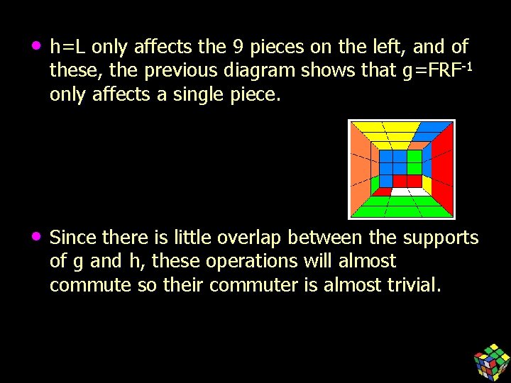  • h=L only affects the 9 pieces on the left, and of these,