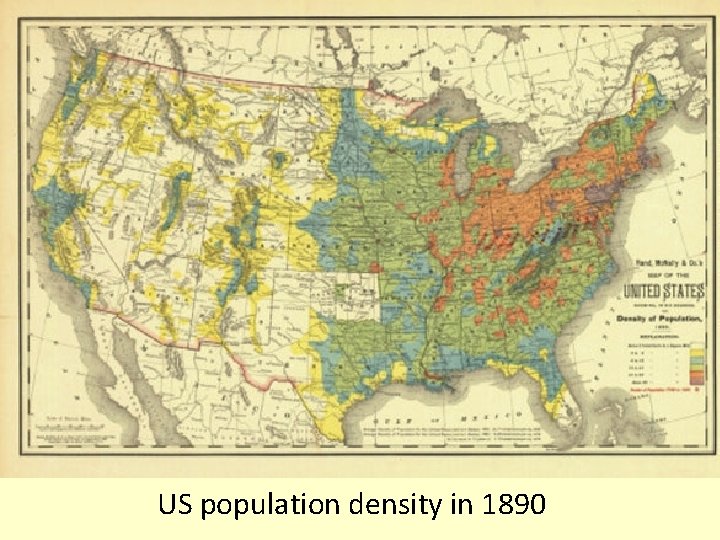 US population density in 1890 