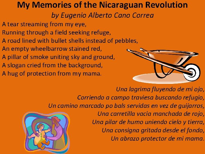 My Memories of the Nicaraguan Revolution by Eugenio Alberto Cano Correa A tear streaming