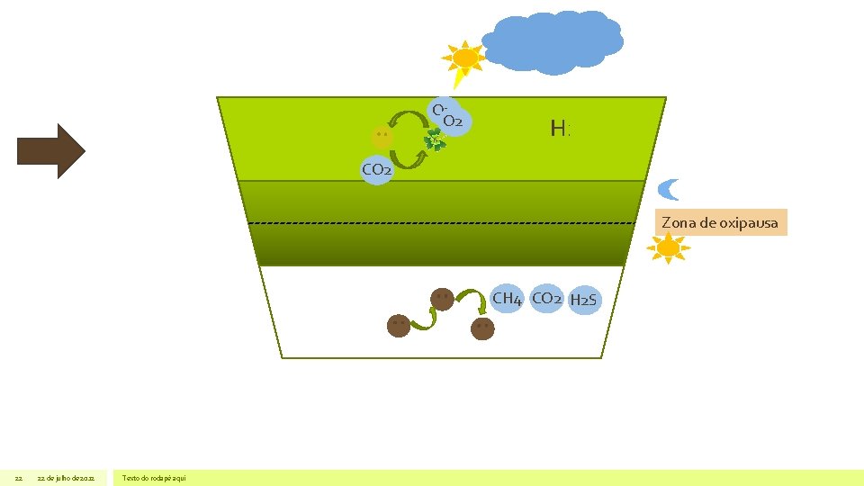 O 2 H 2 SO 4 CO 2 Zona de oxipausa CH 4 CO
