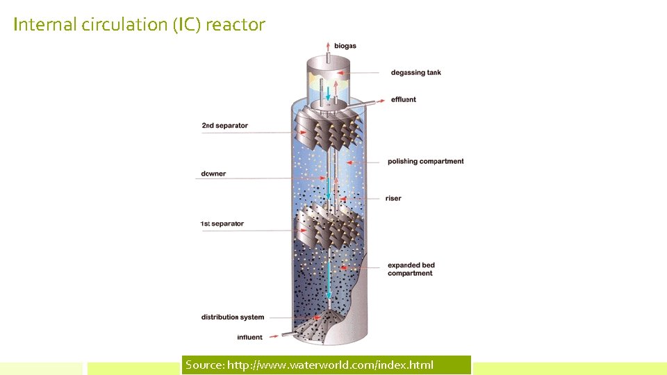 Internal circulation (IC) reactor Source: http: //www. waterworld. com/index. html 