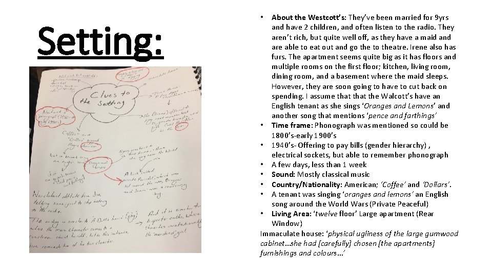 Setting: About the Westcott’s: They’ve been married for 9 yrs and have 2 children,