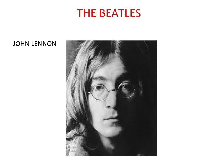 THE BEATLES JOHN LENNON 