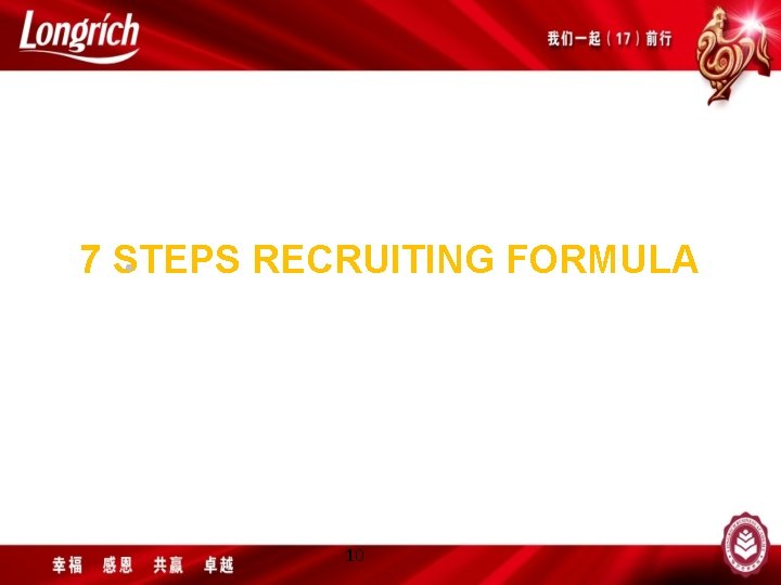 7 STEPS RECRUITING FORMULA • 10 