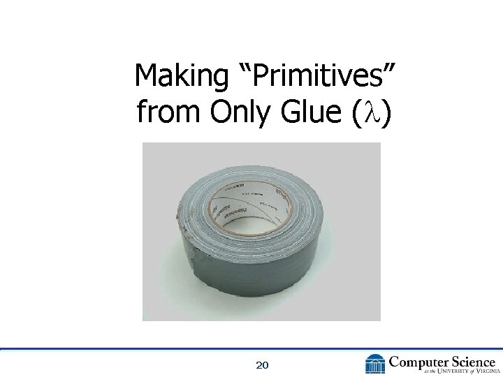 Making “Primitives” from Only Glue ( ) 20 